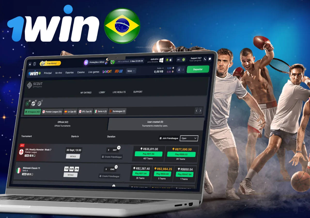 Monte uma equipe com seus jogadores favoritos no fantasy sports