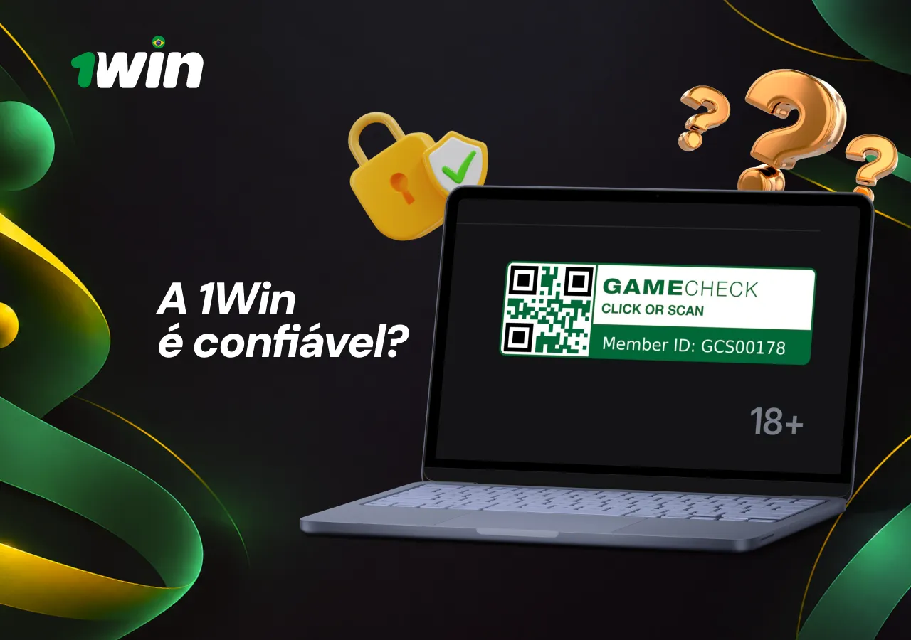 O 1Win Casino apresenta informações sobre confiabilidade, Gamecheck e classificação 18+.